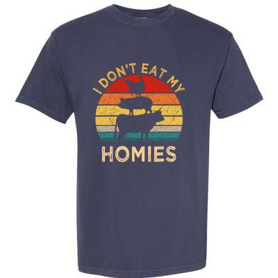 Vegetarian I DonT Eat My Homies | Turkey Day Thanksgiving Garment-Dyed Heavyweight T-Shirt