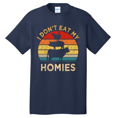 Vegetarian I DonT Eat My Homies | Turkey Day Thanksgiving Tall T-Shirt