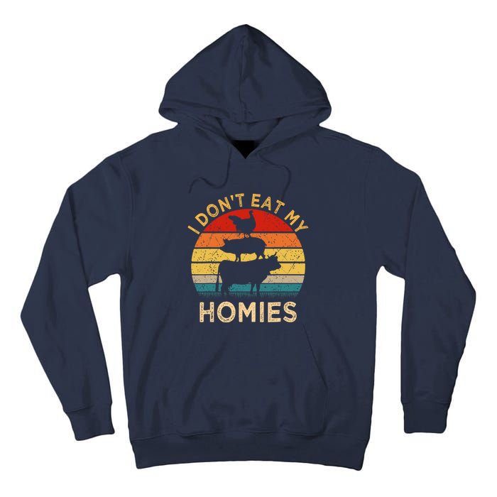 Vegetarian I DonT Eat My Homies | Turkey Day Thanksgiving Tall Hoodie