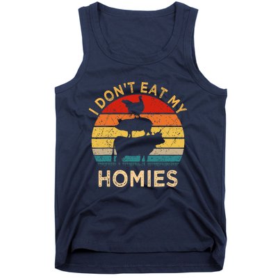 Vegetarian I DonT Eat My Homies | Turkey Day Thanksgiving Tank Top