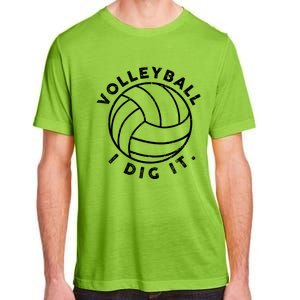 Volleyball I Dig It Funny Adult ChromaSoft Performance T-Shirt