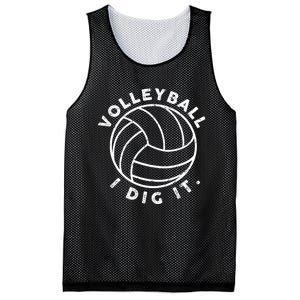 Volleyball I Dig It Funny Mesh Reversible Basketball Jersey Tank