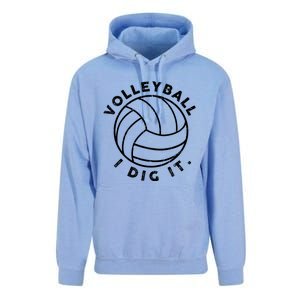 Volleyball I Dig It Funny Unisex Surf Hoodie