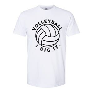 Volleyball I Dig It Funny Softstyle CVC T-Shirt