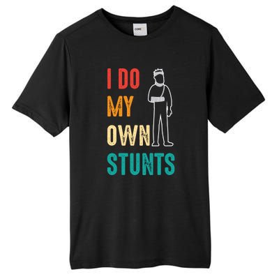 Vintage I Do My Own Stunts Funny Gift Tall Fusion ChromaSoft Performance T-Shirt