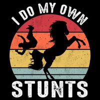 Vintage I Do My Own Stunts Broken Bone Horse Women Men Gift Sweatshirt