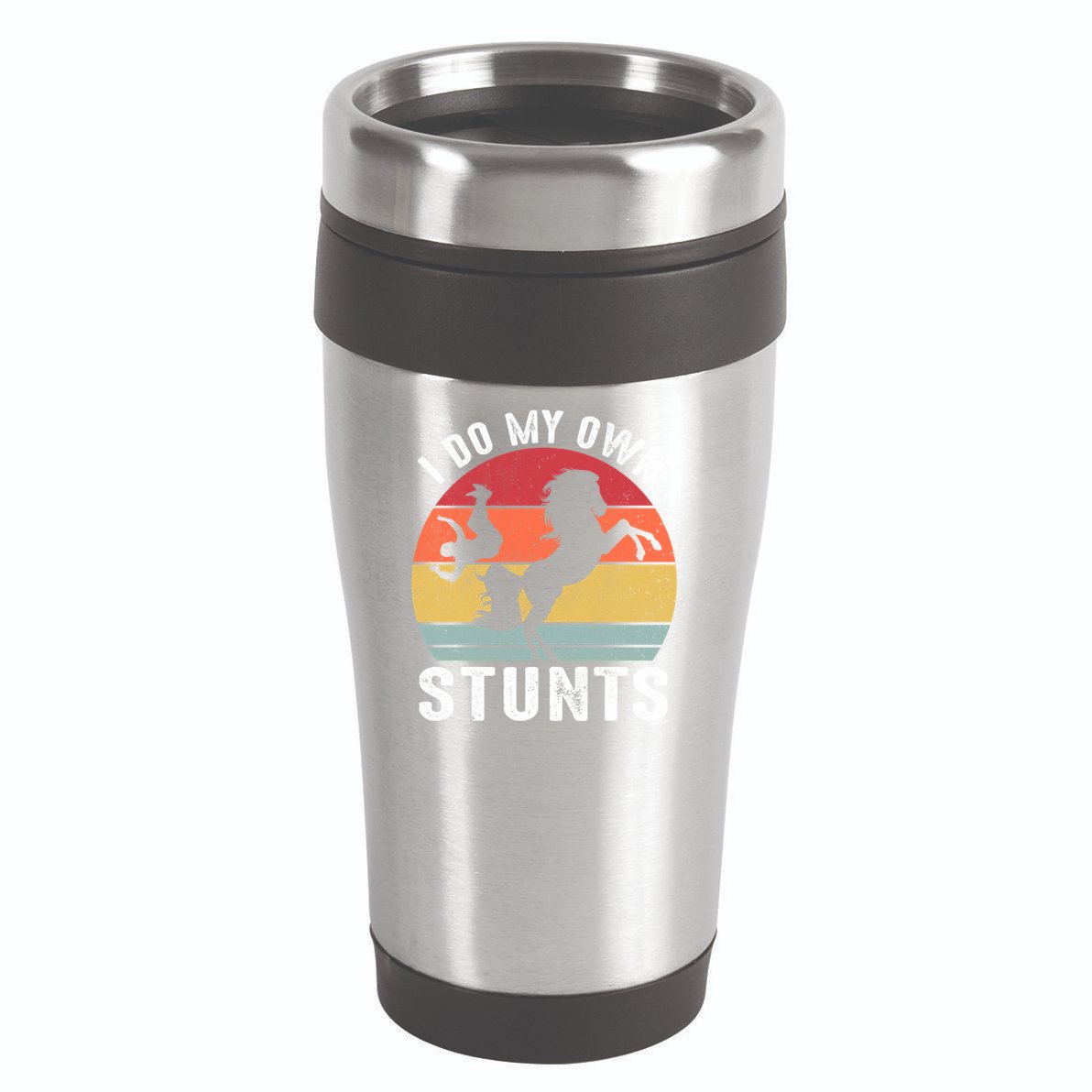 Vintage I Do My Own Stunts Broken Bone Horse Women Men Gift 16oz Travel Tumbler