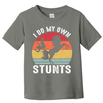 Vintage I Do My Own Stunts Broken Bone Horse Women Men Gift Toddler T-Shirt