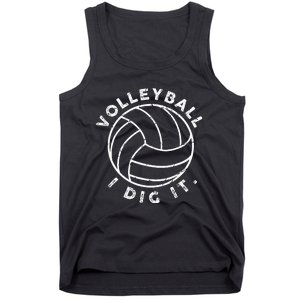 Volleyball I Dig It Funny Tank Top