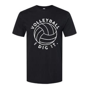 Volleyball I Dig It Funny Softstyle CVC T-Shirt