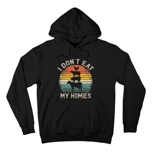 Vegetarian I DonT Eat My Homies Funny Vegan Hoodie