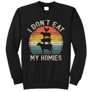 Vegetarian I DonT Eat My Homies Funny Vegan Sweatshirt