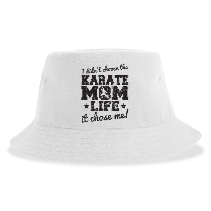 Vintage I Didnt Choose The Karate Mom Life It Chose Me Sustainable Bucket Hat