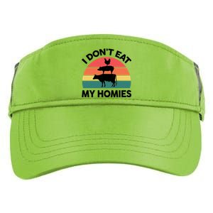 Vegangiftgift I Dont Eat My Homies Vegetarian Funny Cute Gift Adult Drive Performance Visor