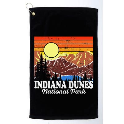 Vintage Indiana Dunes National Park Souvenir Golf Towel