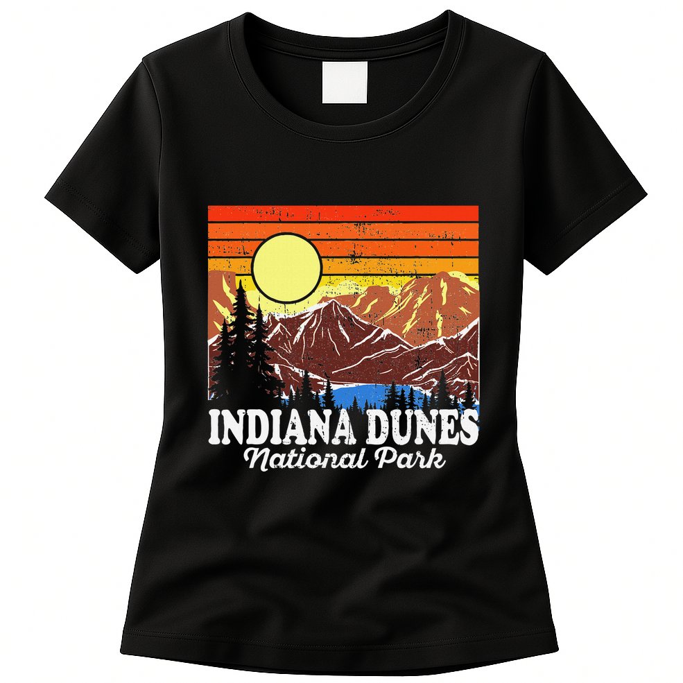 Vintage Indiana Dunes National Park Souvenir Womens T-Shirt