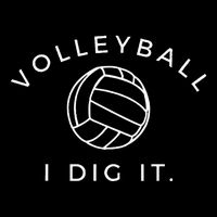 Volleyball I Dig It. Funny Volleyball Quote Cooling Performance Crew T-Shirt