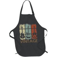 Vintage I Don't Have A Phd I Earned A Dd 214 Retro Flag Usa Full-Length Apron With Pockets