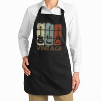 Vintage I Don't Have A Phd I Earned A Dd 214 Retro Flag Usa Full-Length Apron With Pockets