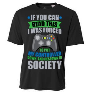 Video Game Respawn In Society Cooling Performance Crew T-Shirt