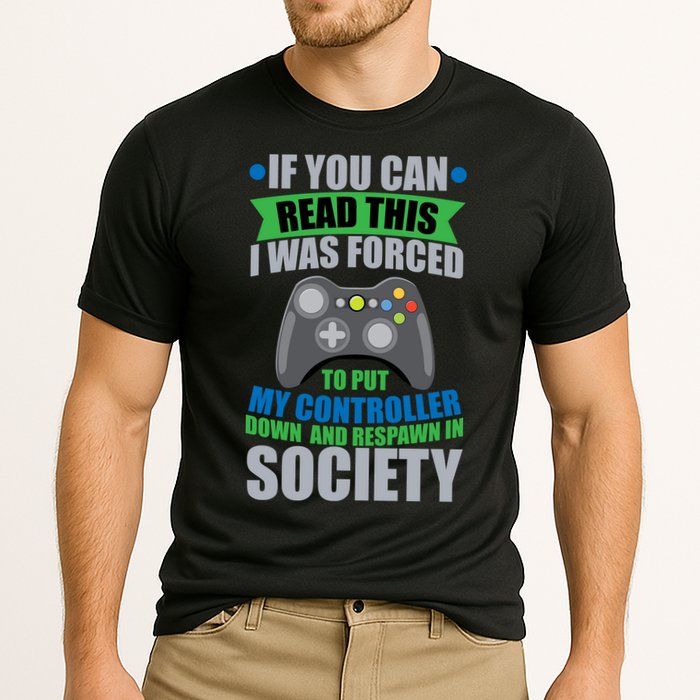 Video Game Respawn In Society Cooling Performance Crew T-Shirt