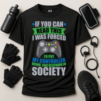 Video Game Respawn In Society Cooling Performance Crew T-Shirt