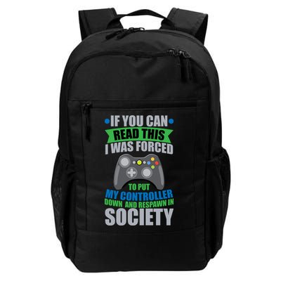 Video Game Respawn In Society Backpack