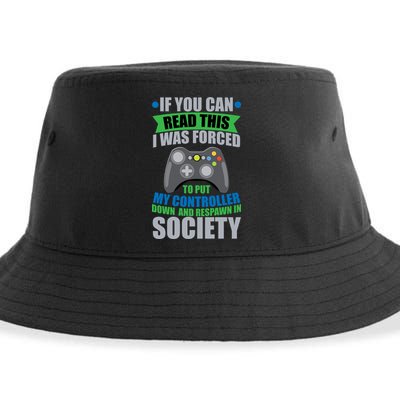 Video Game Respawn In Society Sustainable Bucket Hat