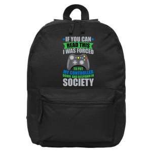 Video Game Respawn In Society 16 in Basic Backpack