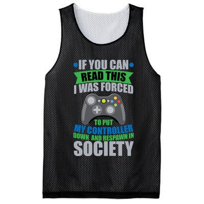 Video Game Respawn In Society Mesh Reversible Basketball Jersey Tank