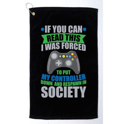 Video Game Respawn In Society Golf Towel