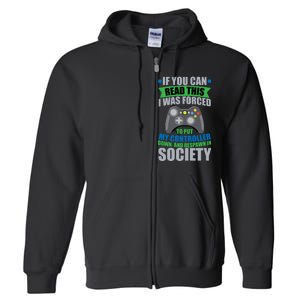 Video Game Respawn In Society Full Zip Hoodie