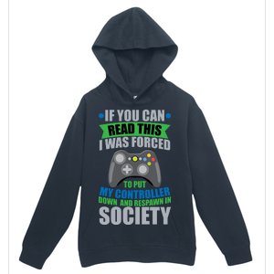 Video Game Respawn In Society Urban Pullover Hoodie