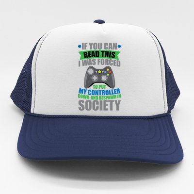 Video Game Respawn In Society Trucker Hat