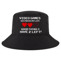 Video Games Destroyed My Life Cool Comfort Performance Bucket Hat