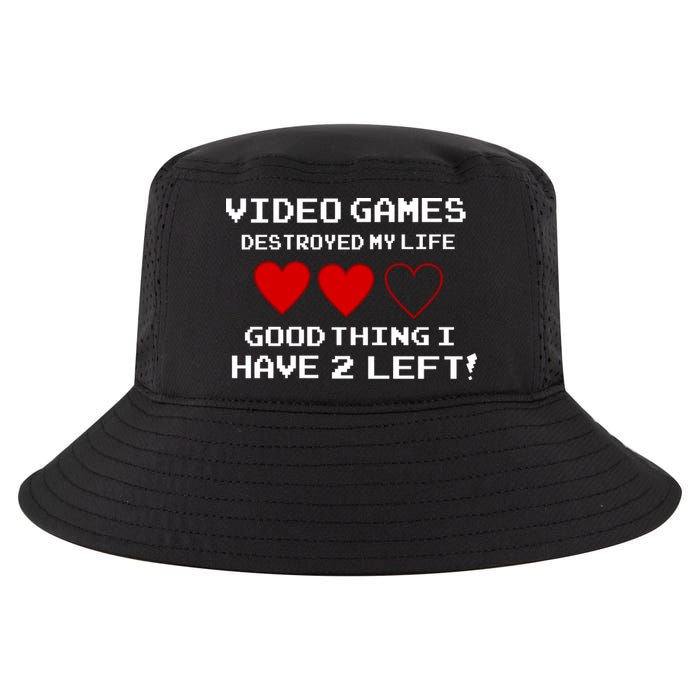 Video Games Destroyed My Life Cool Comfort Performance Bucket Hat