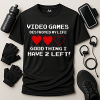 Video Games Destroyed My Life Cooling Performance Crew T-Shirt