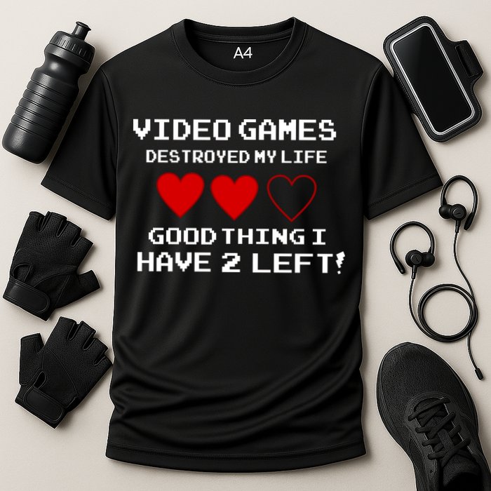 Video Games Destroyed My Life Cooling Performance Crew T-Shirt