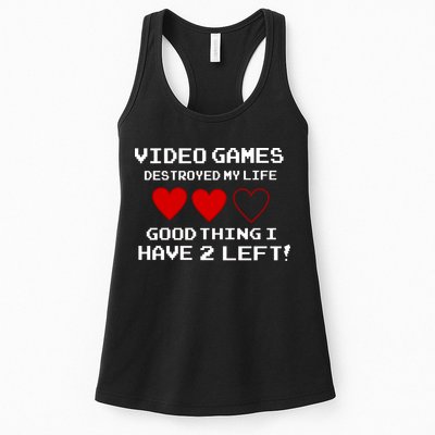 Video Games Destroyed My Life Womens Tank Top