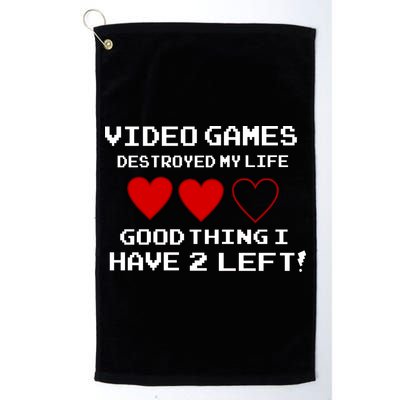 Video Games Destroyed My Life Golf Towel