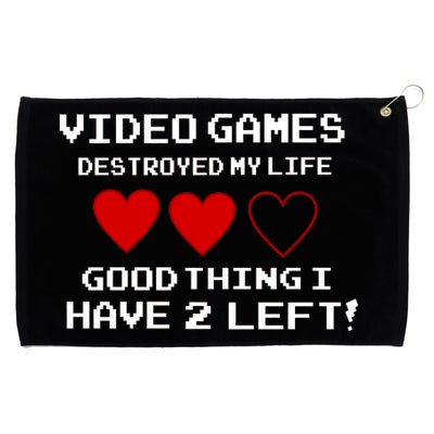 Video Games Destroyed My Life Grommeted Golf Towel