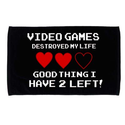 Video Games Destroyed My Life Microfiber Hand Towel