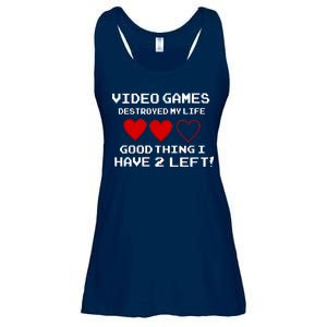 Video Games Destroyed My Life Ladies Essential Flowy Tank