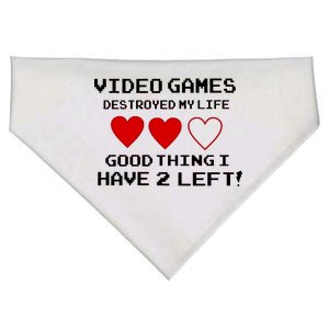 Video Games Destroyed My Life USA-Made Doggie Bandana