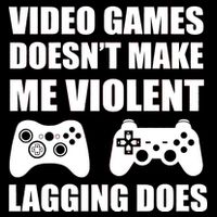 Video Games Doesn't Make Me Violent Lagging Does 7-Panel Snapback Hat