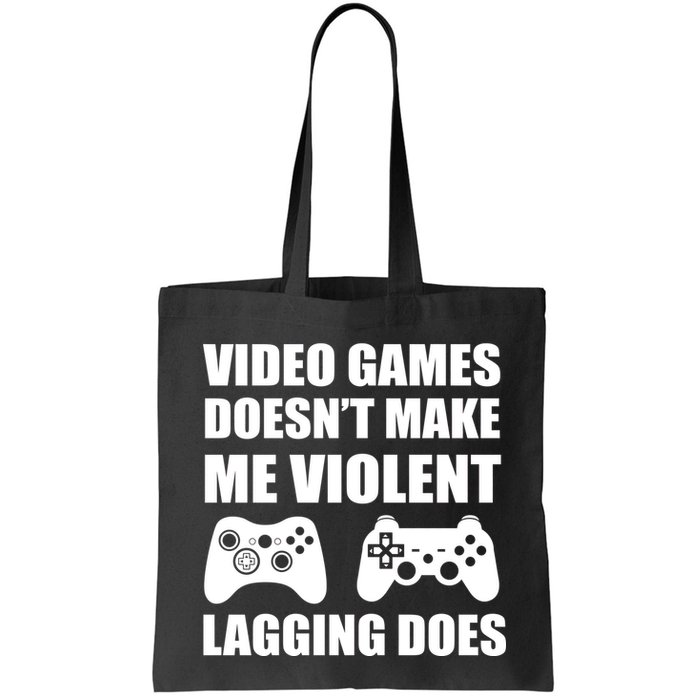 Video Games Doesn't Make Me Violent Lagging Does Bag
