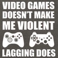 Video Games Doesn't Make Me Violent Lagging Does Cotton Canvas Backpack