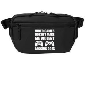 Video Games Doesn't Make Me Violent Lagging Does Crossbody Pack