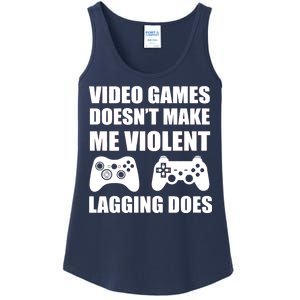 Video Games Doesn't Make Me Violent Lagging Does Ladies Essential Tank