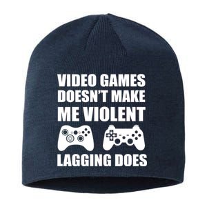 Video Games Doesn't Make Me Violent Lagging Does Sustainable Beanie